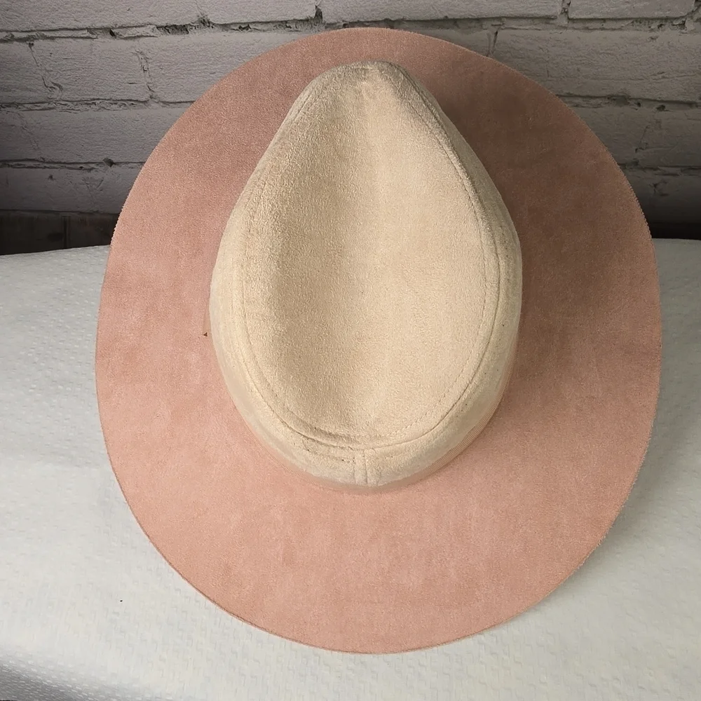 Luminary Suede Two Toned Pink Cowboy Style Hat Womens Nwt